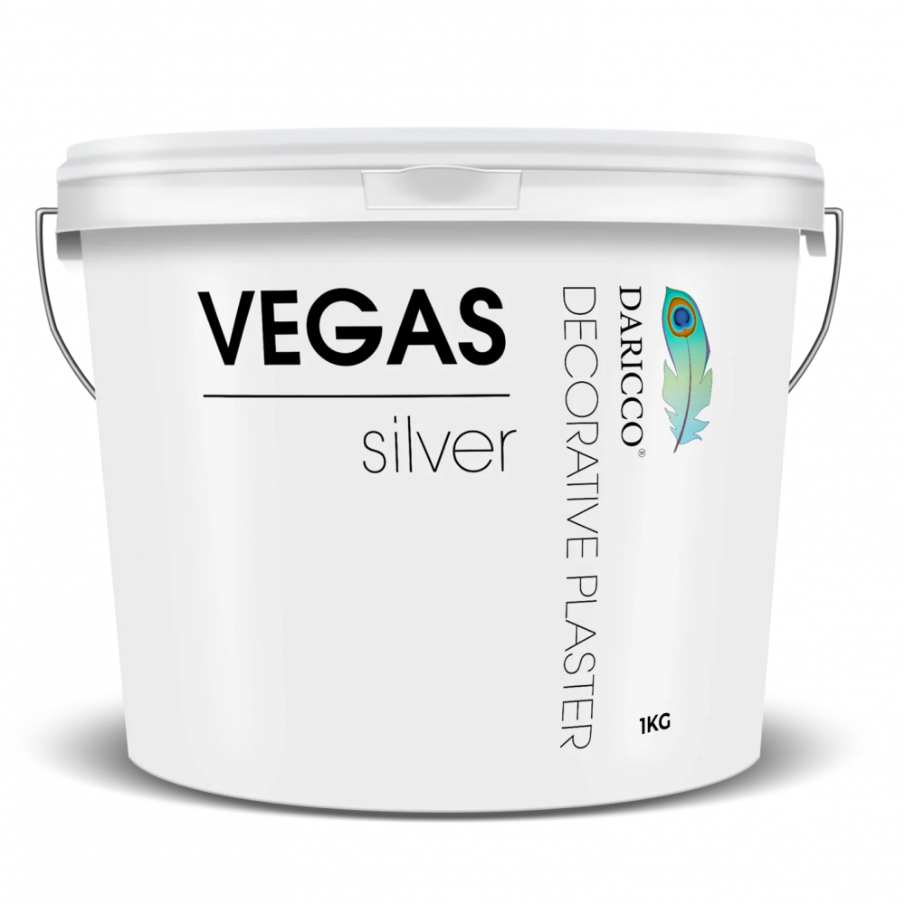 Декоративна перламутрова штукатурка Daricco Vegas Silver 1 кг