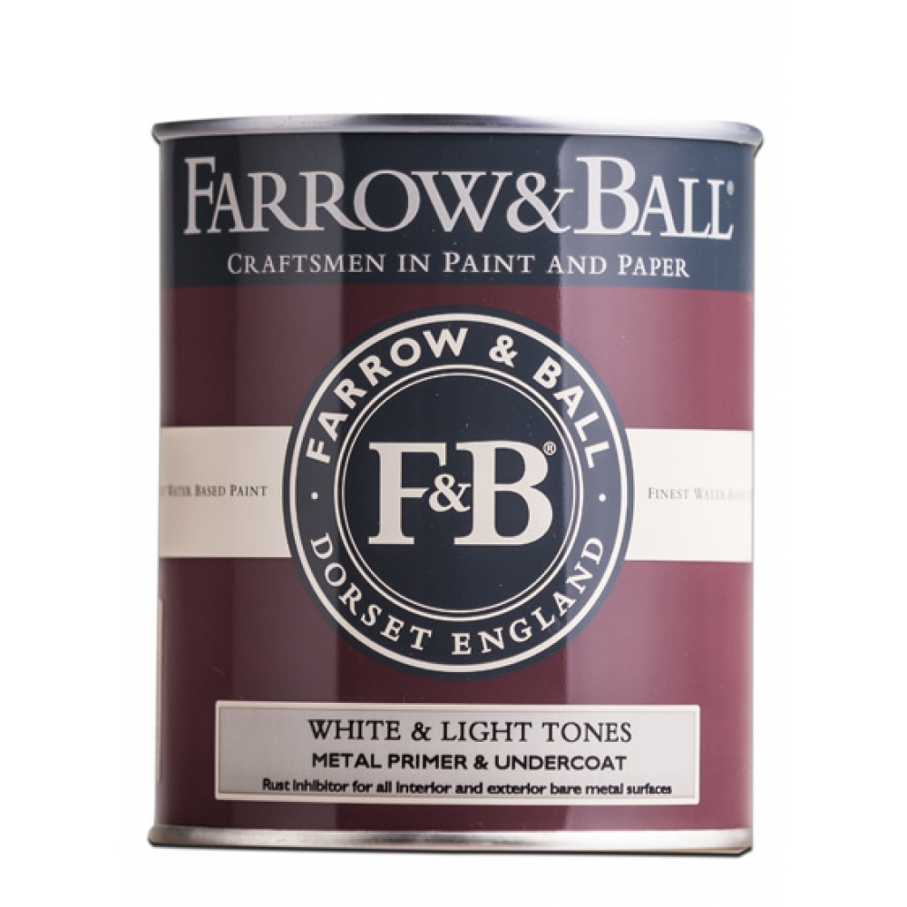 Грунтовка по металу Farrow & Ball, Metal Primer Light/White, 0,75л