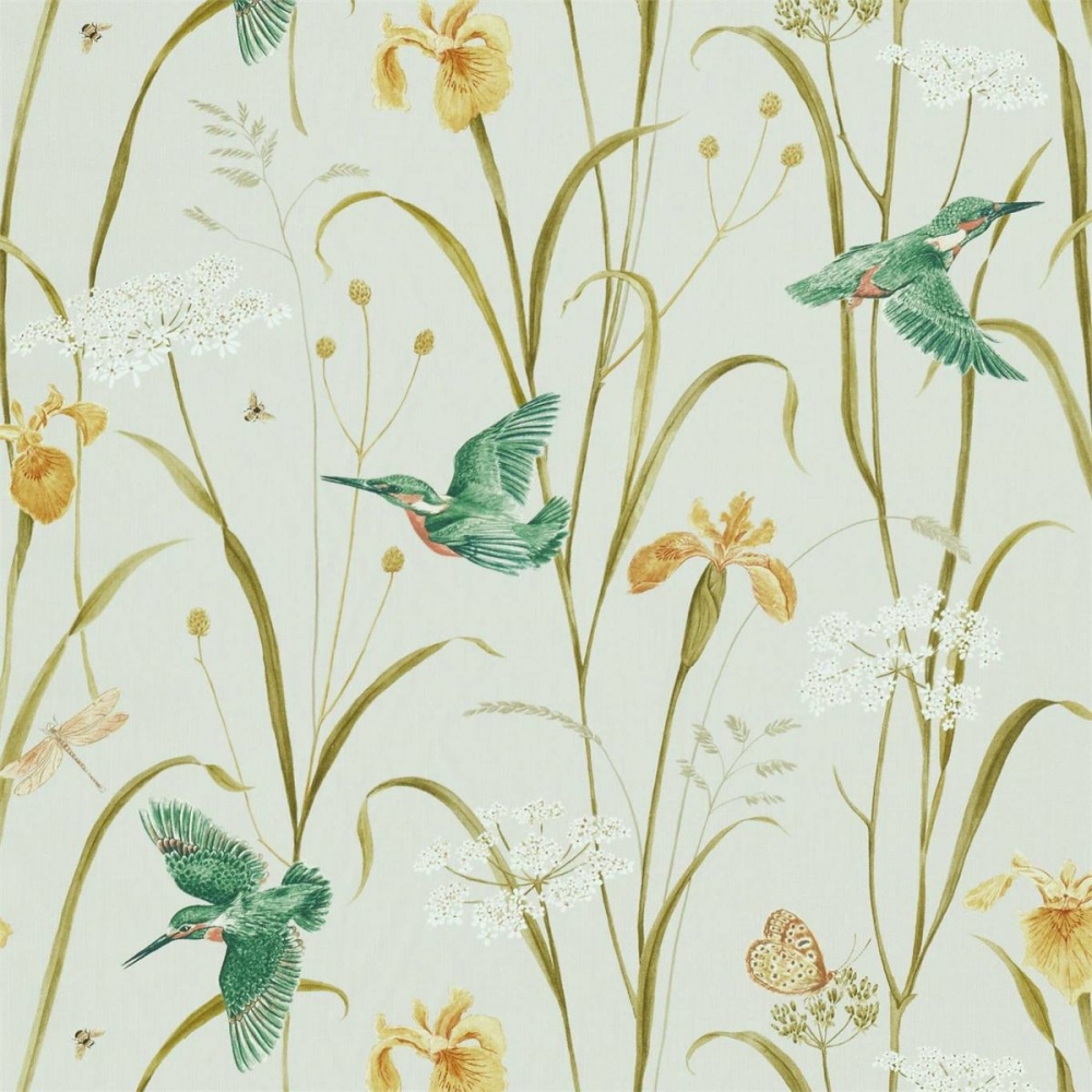 Текстиль, 226731, Kingfisher & Iris, A celebration of the National Trust, Sanderson