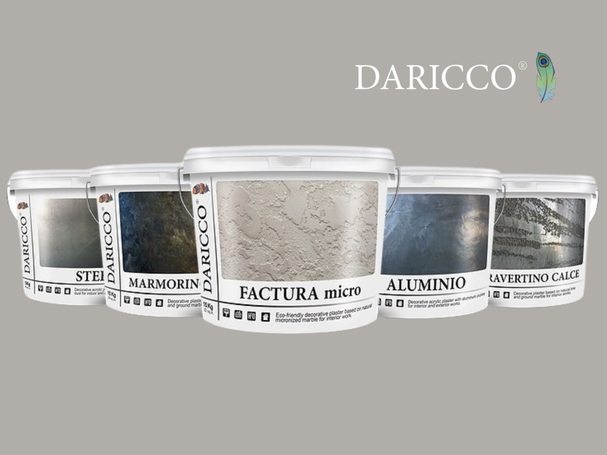 Декоративні штукатурки Daricco у Decoratorskyi!