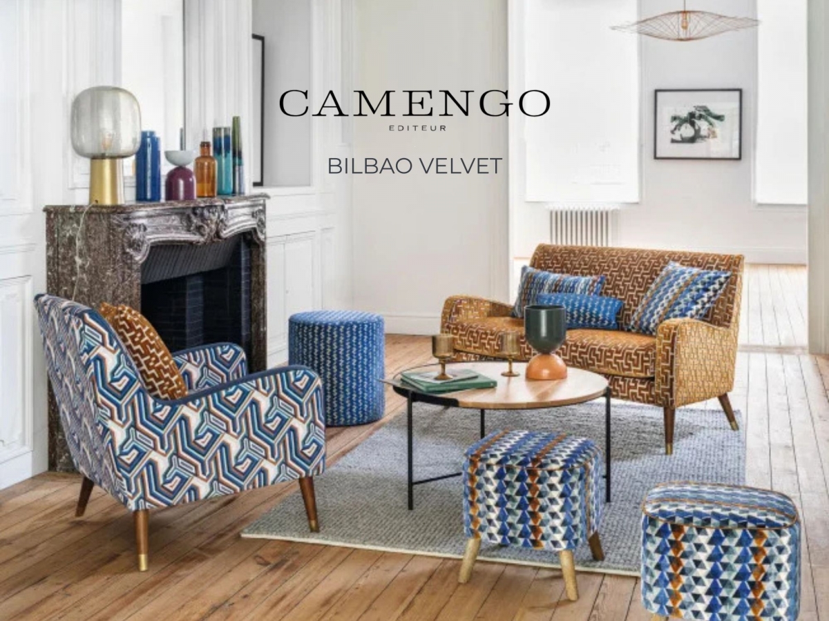 Каталог колекції текстилю BILBAO VELVET від  CAMENGO 