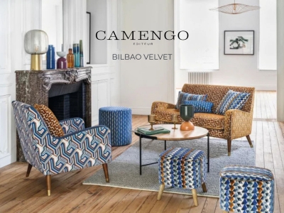 Каталог колекції текстилю BILBAO VELVET від  CAMENGO 
