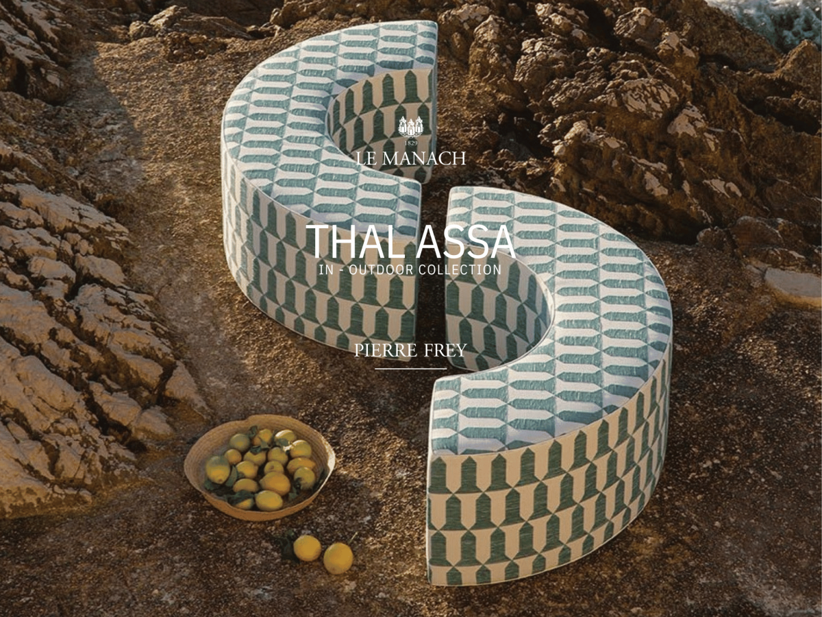 Каталог текстилю для дому та вулиці THALASSA від Maison Le Manach для Pierre Frey
