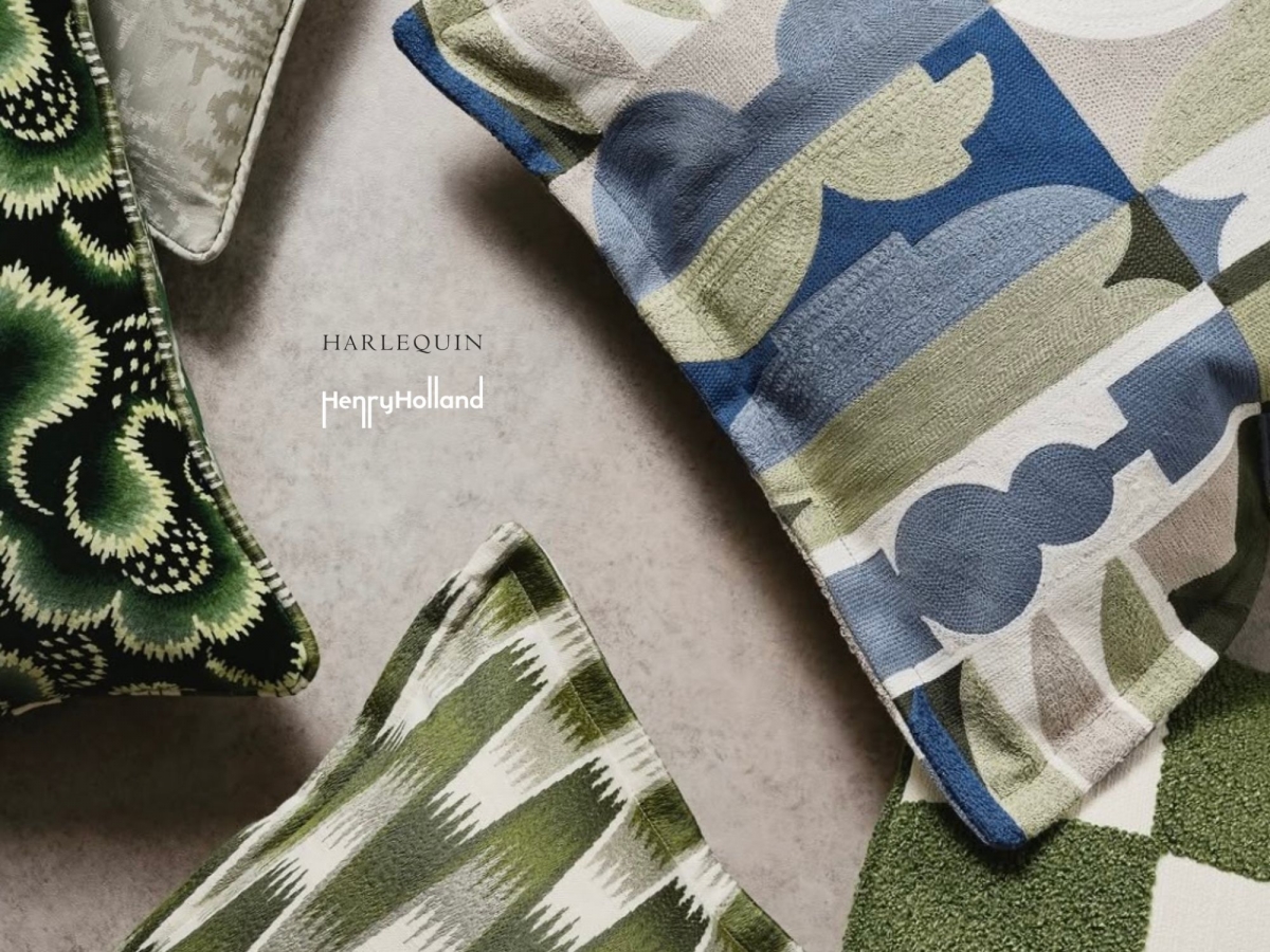 Каталог текстилю та шпалер COCOON від Harlequin x Henry Holland